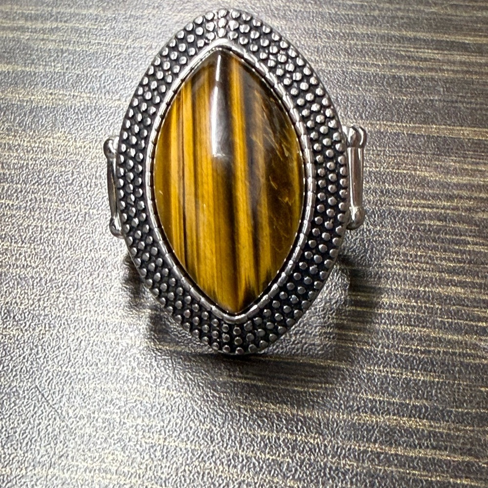 Tiger Eye type Statement Ring